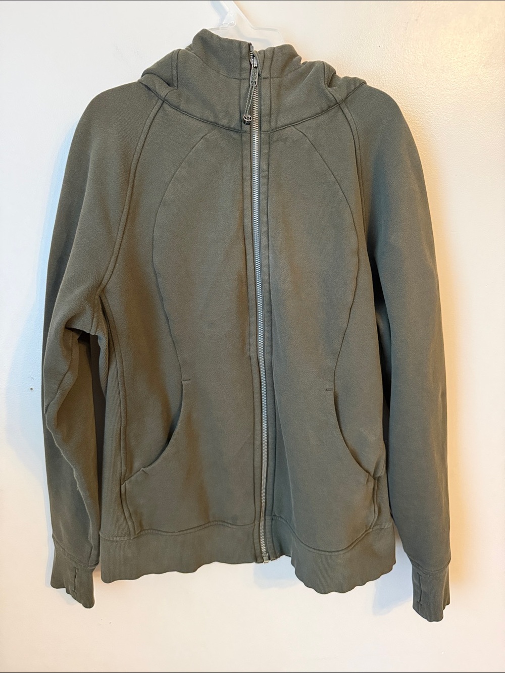 lululemon athletica Olive Green Full-Zip Hoodie